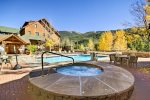 River Run Village provides a common outdoor pool at the Dakota Lodge